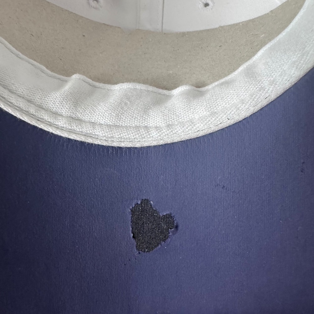 St Louis Rams Reebok NFL Equipment Strapback Hat‎ Ribbed Rubber Bill New Flawed - Picture 6 of 12
